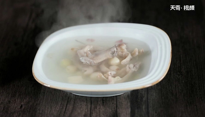 苦茭鸭掌汤