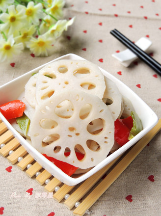 清炒莲藕片